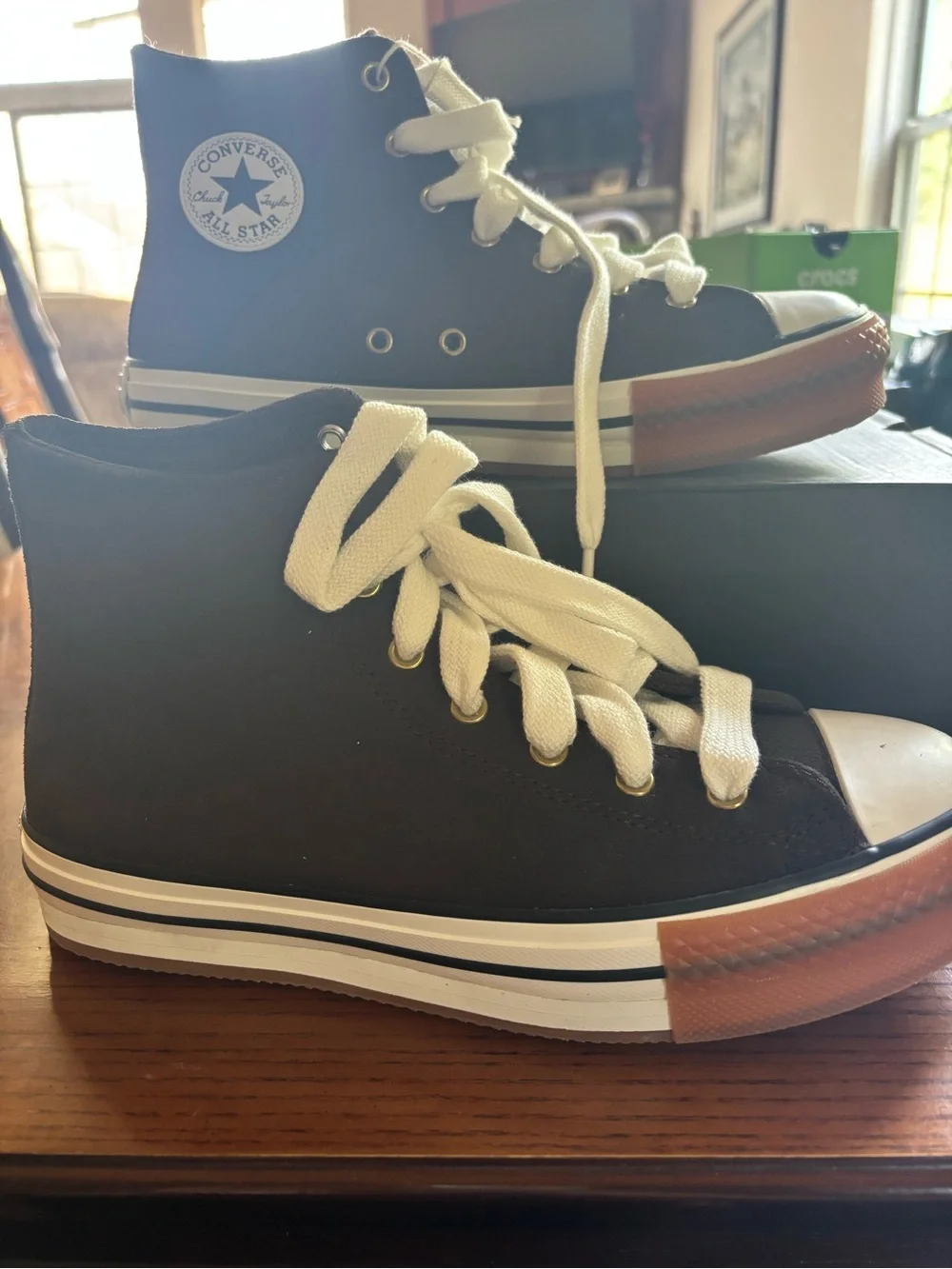 Converse CTA Eva Lift Hi Platform in Fresh Brew and White Size 6Y NWT!!! IYKYK!